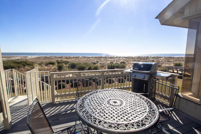 Back patio of 140 Captain John Fripp Villa