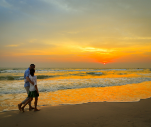 Couple on beach 